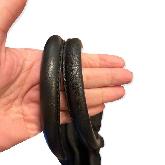 Burberry Black Large Side Snap With Strap Rivet Tote Purse - Picture 6 of 10